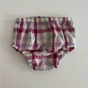PETIT BATEAU Purple and Teal Plaid Bloomer